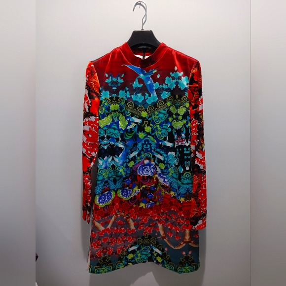 ASOS dress, Red Blue multicolor, size 6 - Picture 5 of 6